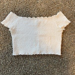 White H&M crop top